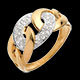 cadeau bague sautoir or jaune pave 24 diamants