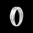 vente Bague double rangs avec diamant de centre