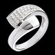 cadeaux femmes bague tropique or blanc pavee 26 carats 34 diamant