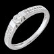 femme solitaire arche or blanc pave 025 carats 29 diaman