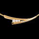 cadeaux femmes collier trilogie epis or jaune 21 carats diamants