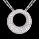 vente collier cassiopee or blanc pave 55 carats 104 dia