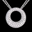 vente   Collier Cassiop�e or blanc pav�  - 1.55 carats - 104 diamants