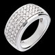 cadeaux femme bague pleiade or blanc pavee 01 carats 56 diamants