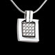 mariages pendentif empreinte or blanc pave 24 carats 16 dia