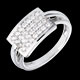 ventes en ligne bague insigne pavee or blanc 36 carats 28 diamant