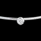 mariages collier cable or blanc puce diamant tgm