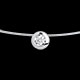 bijou collier cable or blanc puce diamant gm