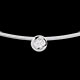 ventes collier cable or blanc puce diamant mm