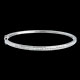 cadeaux femme Bracelet Jonc barrette - or blanc - 0.75 carats - 25 diamants