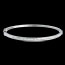 Bracelet Jonc barrette 25 diamants - or blanc - 0.75 carats - 25 diamants
