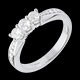 ventes on line bague trilogie or blanc pavee gm carats