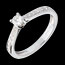 L'essentiel d'un solitaire or blanc pav�
