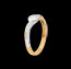 joaillerie Solitaire verseau or jaune-or blanc pav� - 0.25 carats