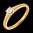 bijoux or L'essentiel d'un solitaire or jaune (MM)