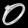 cadeaux L'essentiel d'un solitaire or blanc (MM)
