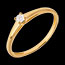 bijoux or L'essentiel d'un solitaire or jaune (PM)