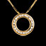 cadeau femmes Collier pendule or jaune pav�e - 22 diamants