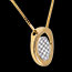ventes on line Collier alc�ve or jaune pav� (MM) - 19 diamants