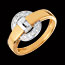 acheter Bague mousqueton or jaune-or blanc pav�e - 10 diamants