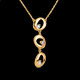 cadeaux femmes collier pampilles or jaune diamants