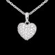 bijouteries pendentif coeur pave or blanc beliere pm 67 carats