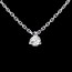 bijouteries Collier solitaire or blanc (PM)