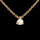 cadeaux femmes collier solitaire or jaune pm