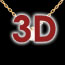 bijou or Collier solitaire or jaune (PM)
