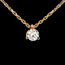 vente Collier solitaire or jaune (GM) - 0.21 carats