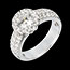 femme Bague Sultane or blanc pav�e  - 1.85 carats - 43 diamants