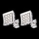 bijoux or boucles oreilles empreinte puces or blanc pavees 2
