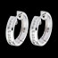 Cr�oles or blanc diamants - serti rail (MM)  - 0.24 carats - 22 diamants