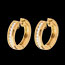 ventes Cr�oles or jaune diamants - serti rail (MM+) - 0.33 carats - 22 diamants
