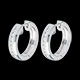 femme creoles or blanc diamants serti rail mm 33 carats