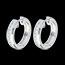 cadeaux femmes Cr�oles or blanc diamants - serti rail (MM+) - 0.33 carats - 22 diamants