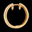 cadeau femmes Cr�oles or jaune diamants - serti rail (GM) - 0.43 carats - 24 diamants