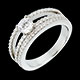 joaillerie solitaire empire or blanc pave 03 carats 67 diaman