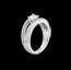 ventes en ligne Solitaire Empire or blanc pav�  - 1.03 carats - 67 diamants