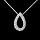 achat en ligne collier caprice or blanc 05 carats 16 diamants