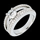 cadeaux femme solitaire empire or blanc pave 74 carats 67 diaman