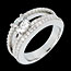 bijou or Solitaire Empire or blanc pav�  - 1.74 carats - 67 diamants