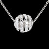 ventes on line Collier Amour en Cage or blanc - 11 diamants