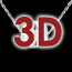 femme Collier Amour en Cage or blanc - 11 diamants