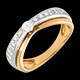 bijouteries solitaire maharajah pave or jaune or blanc mm 025