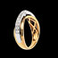 bijouteries Solitaire Maharajah pav� or jaune-or blanc (MM) - 0.25 carats - 23 diamants