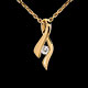 achat on line pendentif infini or jaune diamant