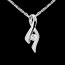 joaillerie Pendentif infini or blanc diamant 
