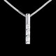 joaillerie pendentif trilogie talisman or blanc 22 carats dia