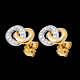 bijou or boucles oreilles puce sautoir 20 diamants